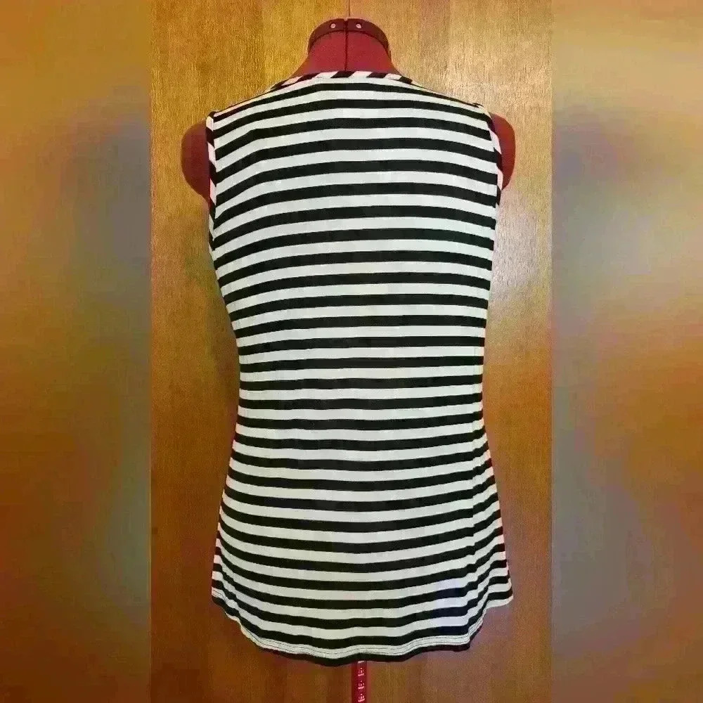 Joseph Ribkoff | Striped Tank Top, Size 14 - Picture 2 of 5